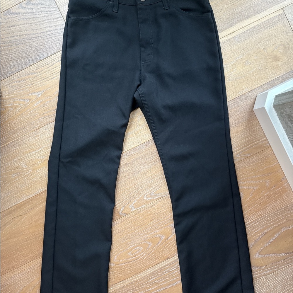 Wrangler 82BK black straight leg trousers